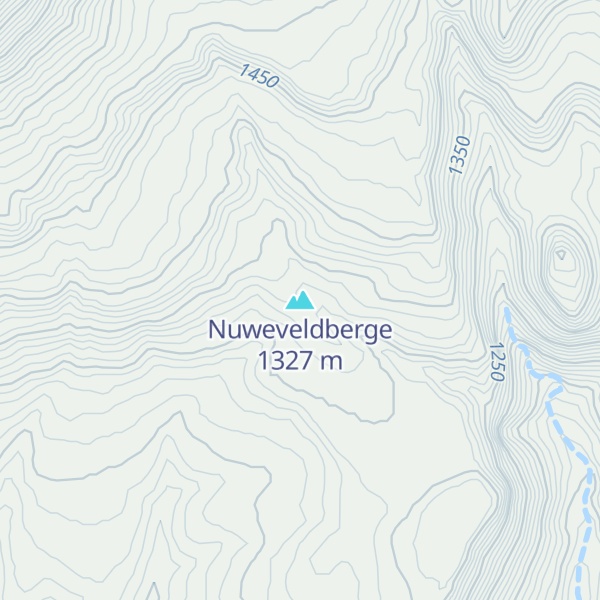 Map of Nuweveldberge