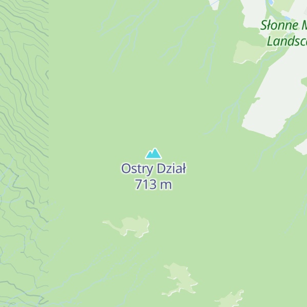 Map of Ostry Dział