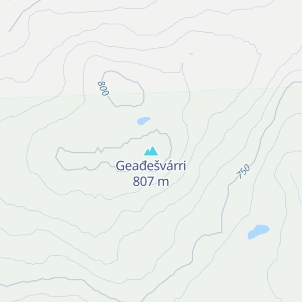 Map of Geađešvárri