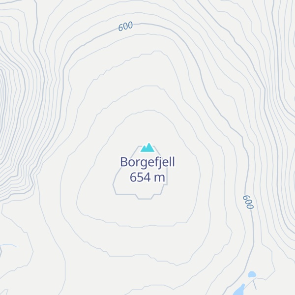 Map of Borgefjell