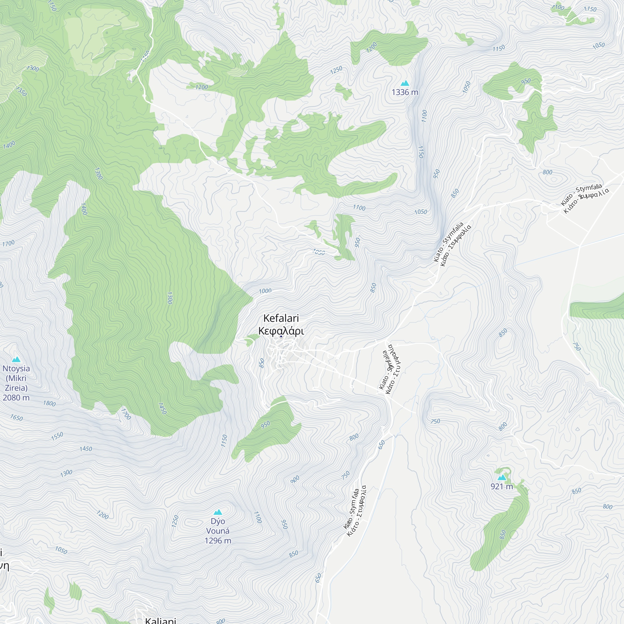 Katafygio Mikris Zireias Eof map