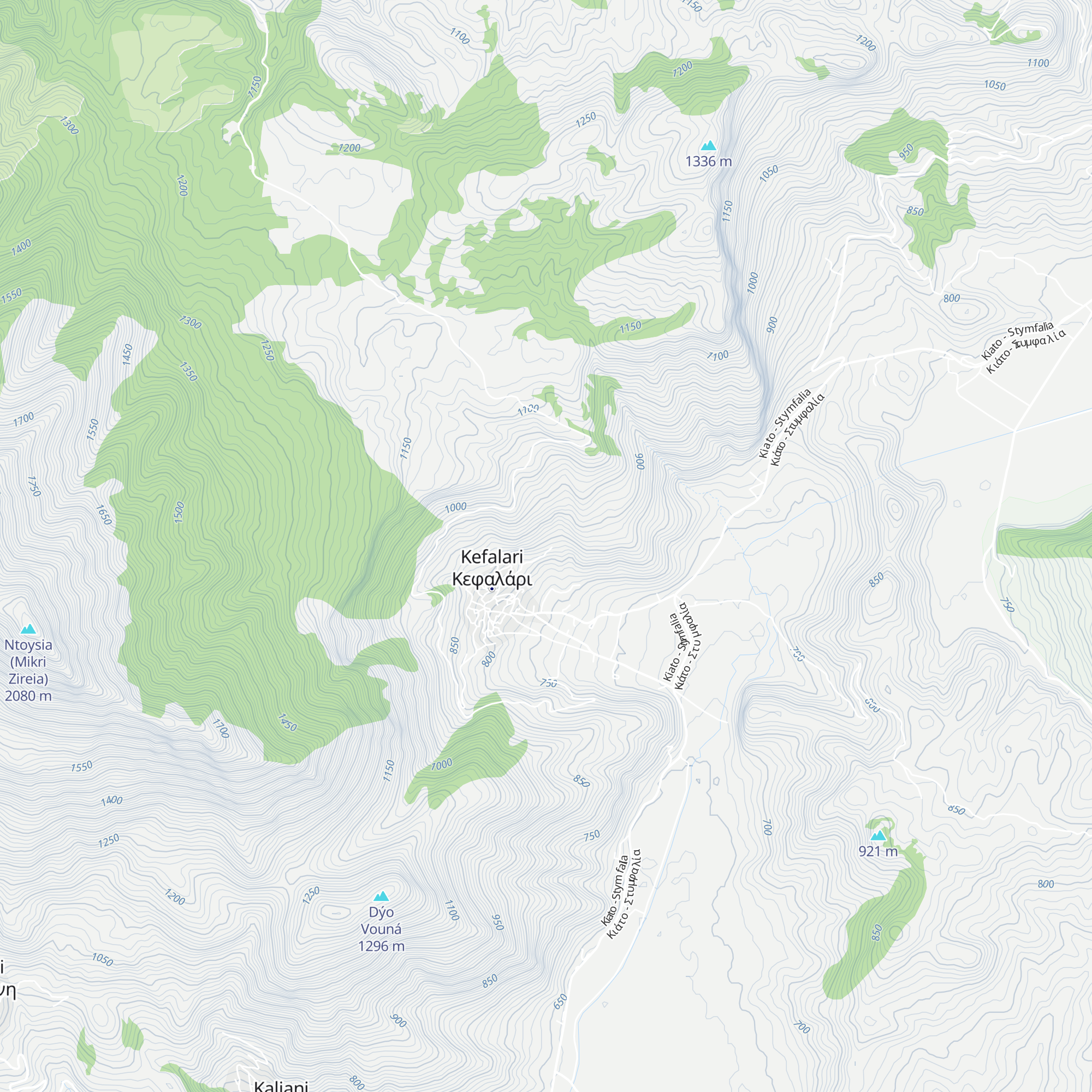 Katafygio Mikris Zireias Eof map