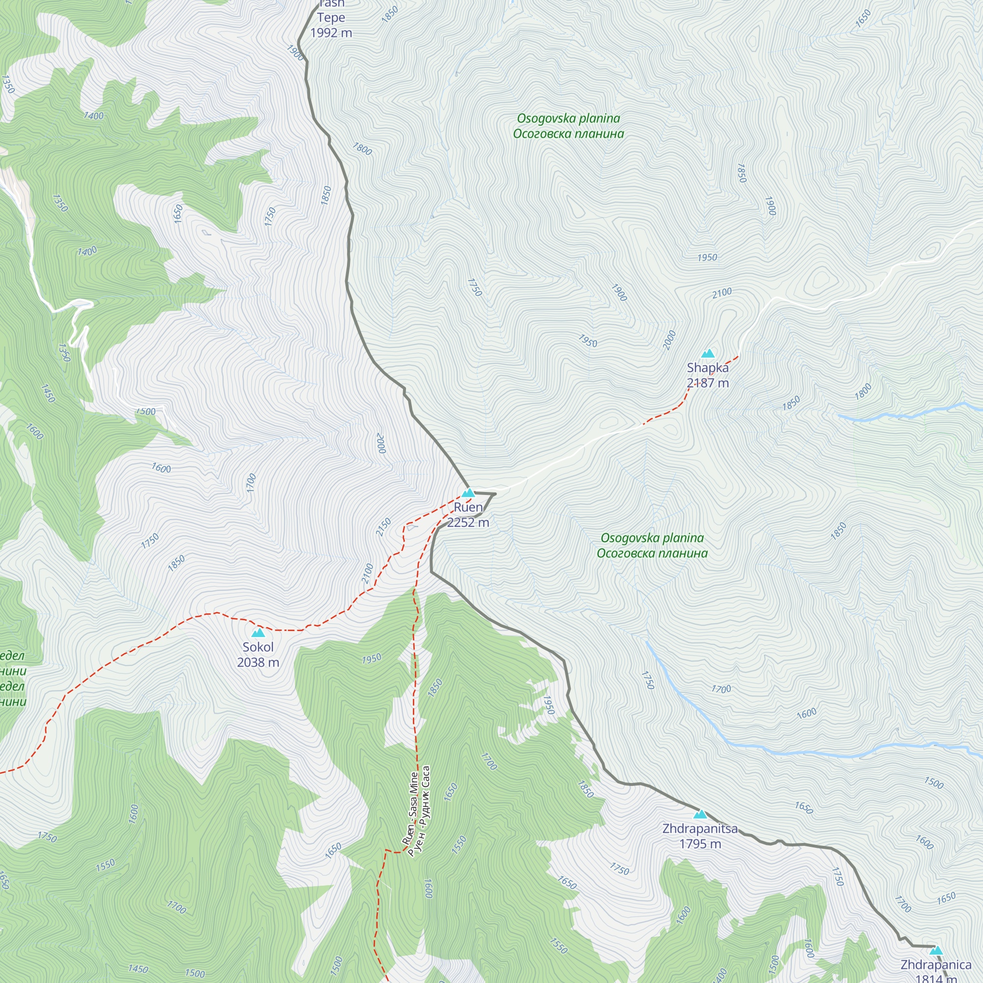 Zaslon Ruen map