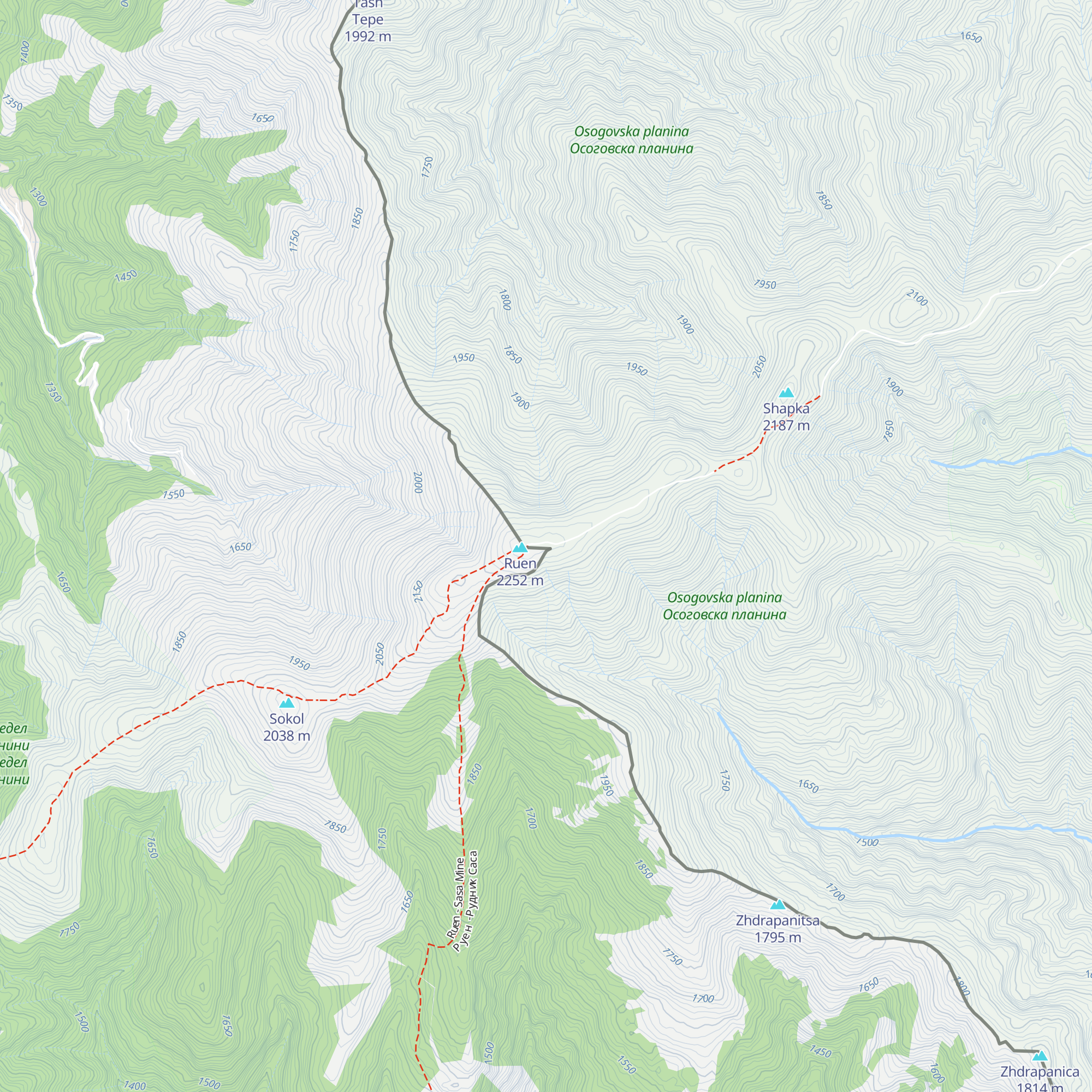 Zaslon Ruen map