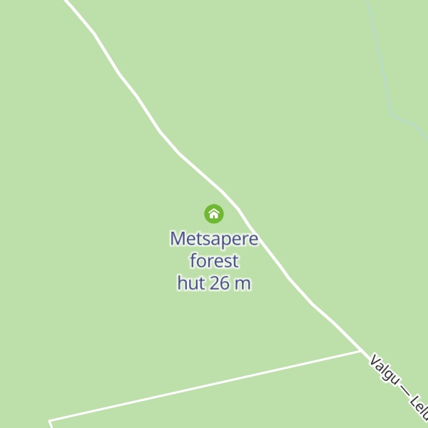 Map of Metsapere forest hut