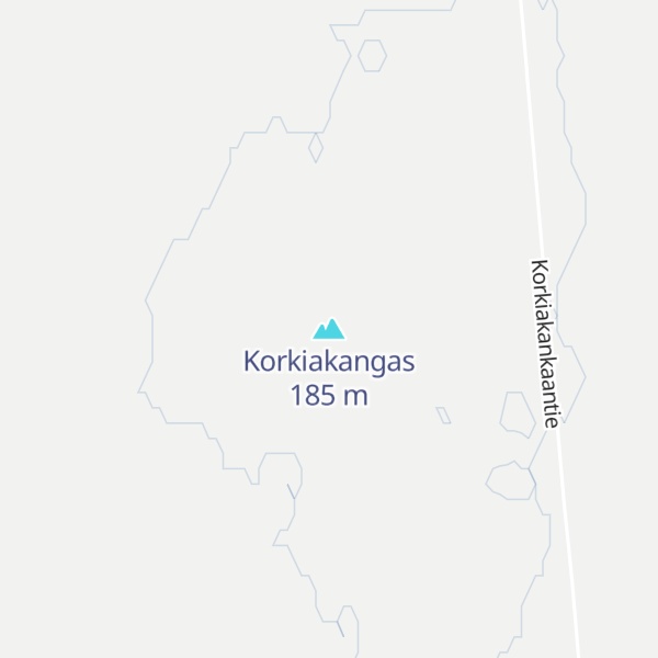 Map of Korkiakangas