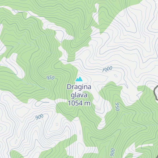 Map of Dragina glava