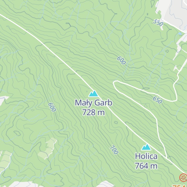 Map of Mały Garb