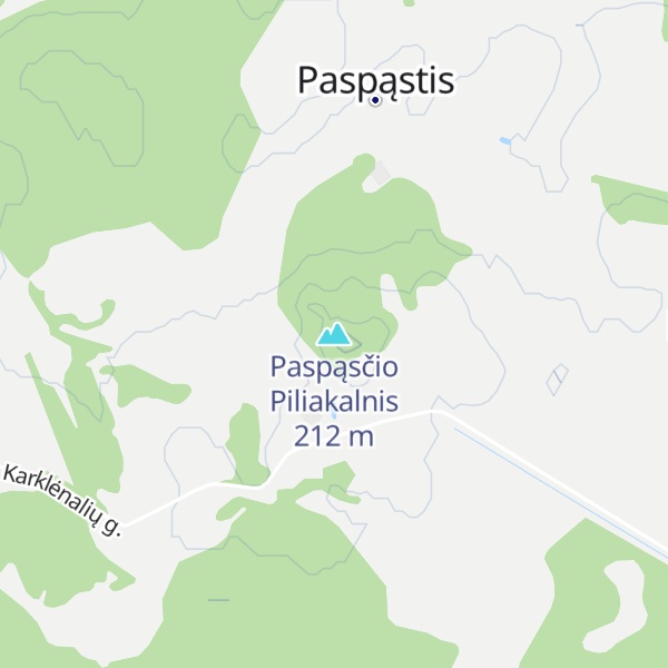 Map of Paspąsčio Piliakalnis