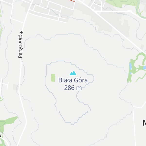 Map of Biała Góra