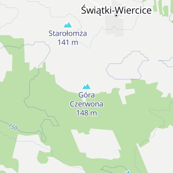 Map of Góra Czerwona