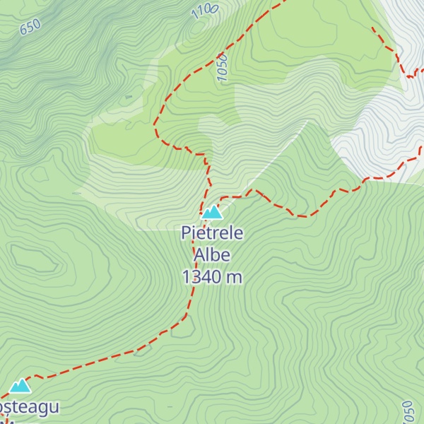 Map of Pietrele Albe
