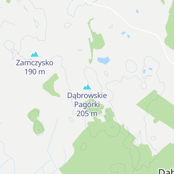 Map of Dąbrowskie Pagórki