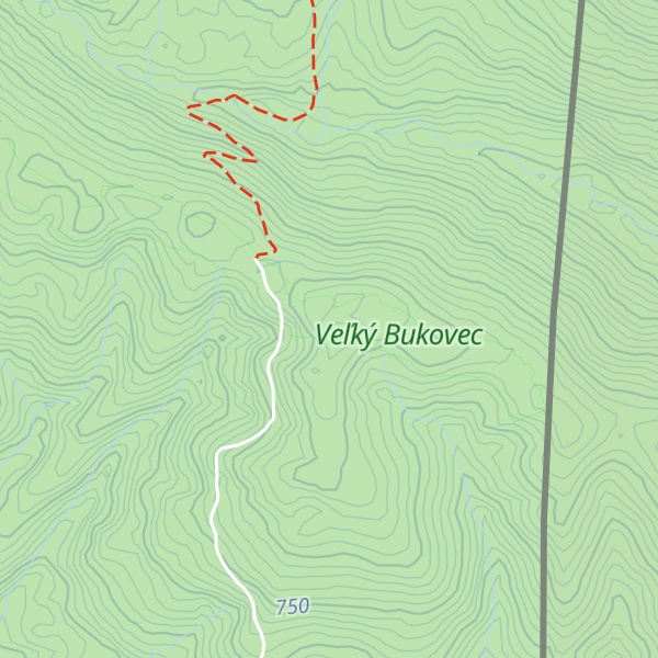 Map of Packova Kýčera