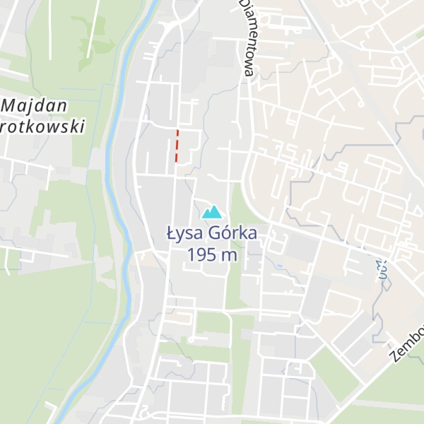 Map of Łysa Górka