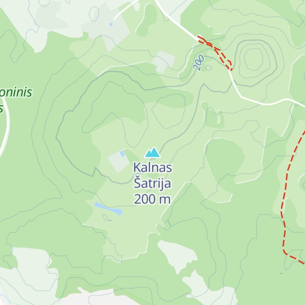 Map of Kalnas Šatrija