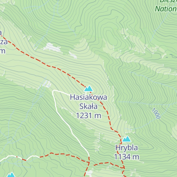 Map of Hasiakowa Skała