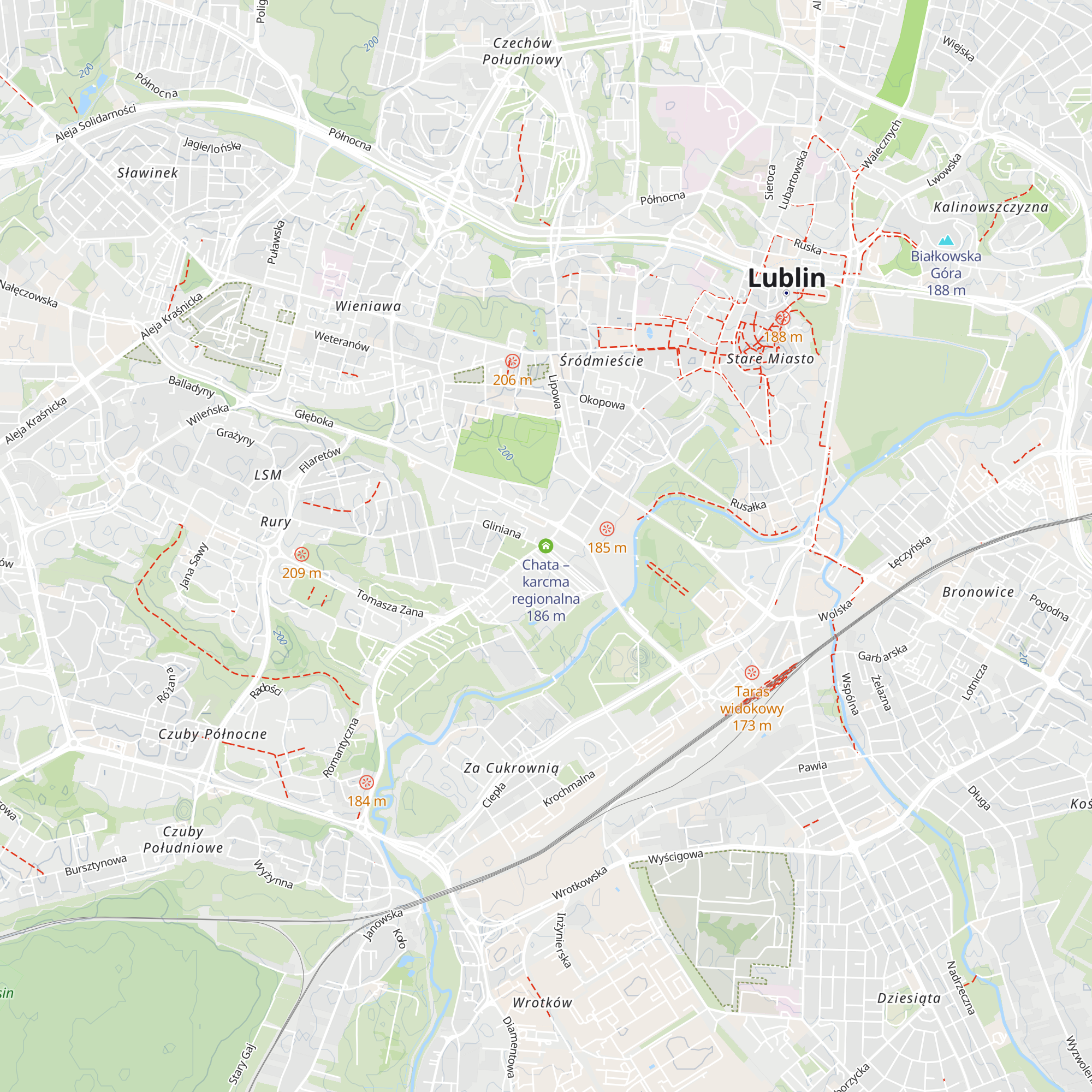 Chata – karcma regionalna map