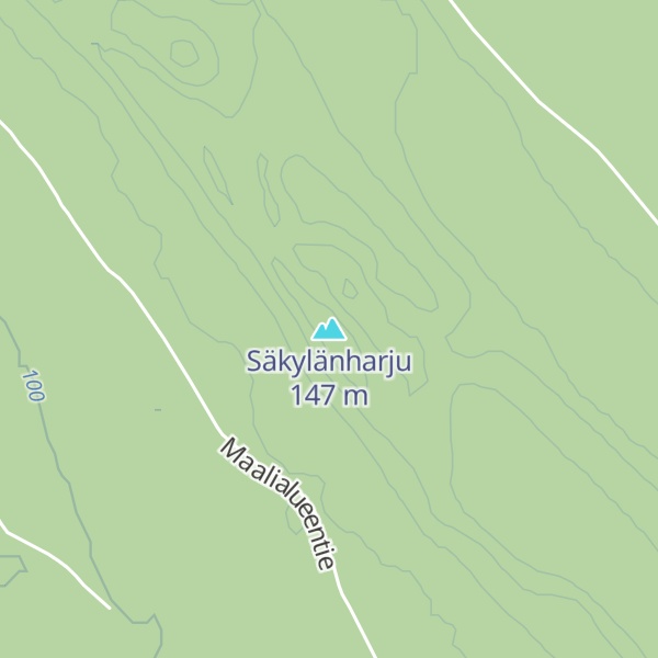Map of Säkylänharju
