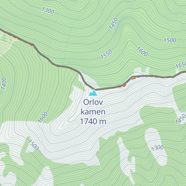 Map of Orlov kamen