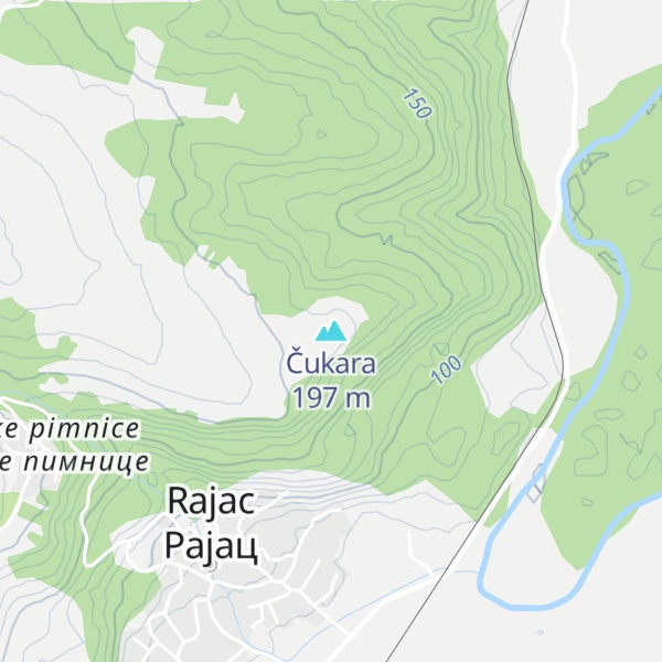 Map of Čukara