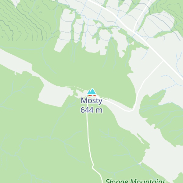 Map of Mosty