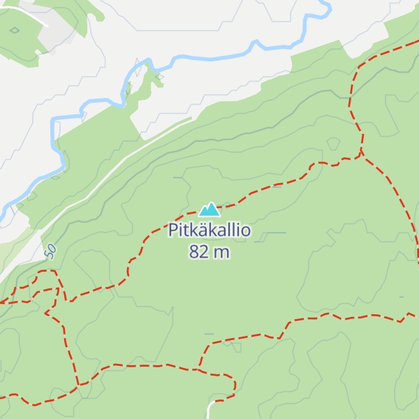 Map of Pitkäkallio