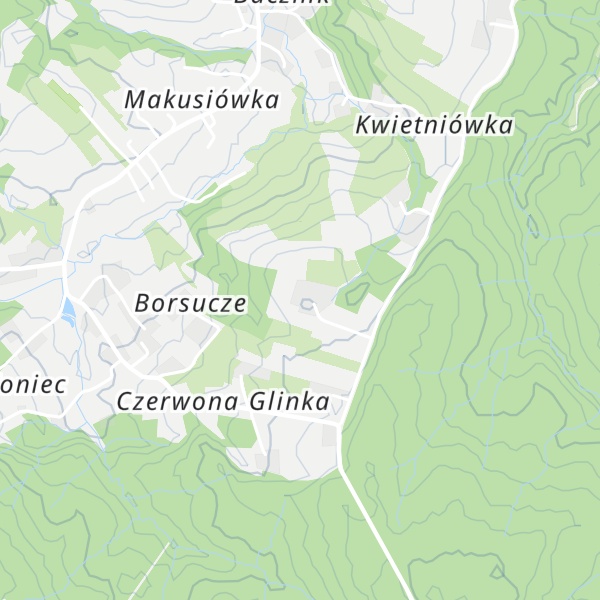 Map of Borsucze