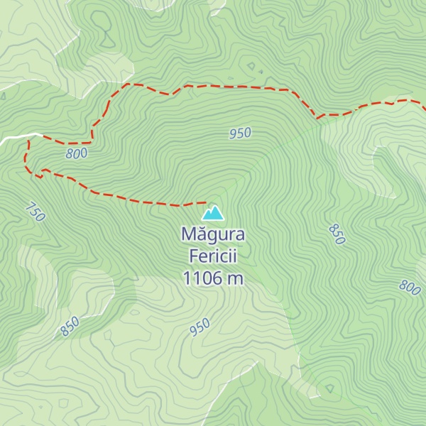 Map of Măgura Fericii
