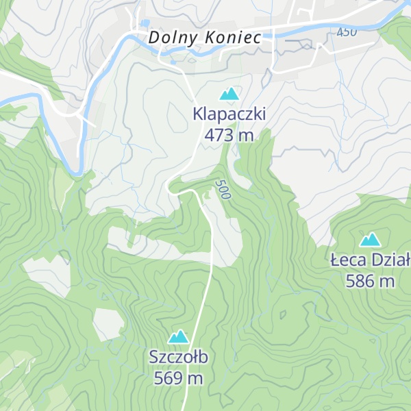 Map of Telewizyjna Stacja Restransmisyjna TSR Polana *Szeroka Łąka*