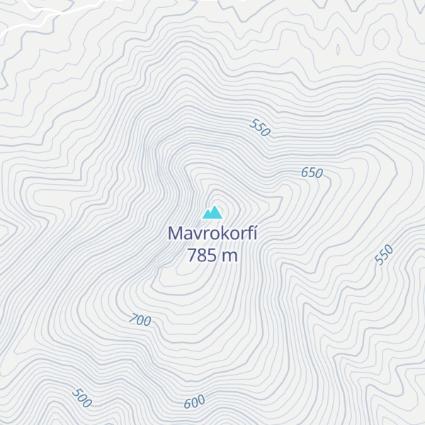 Map of Mavrokorfí