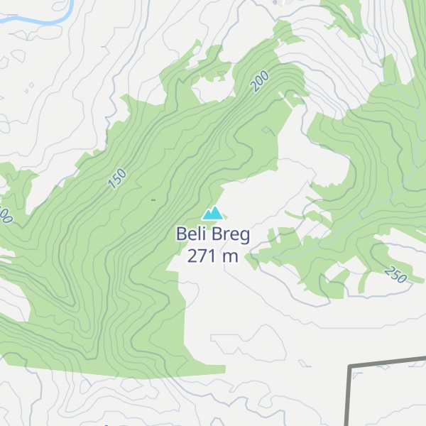 Map of Beli Breg