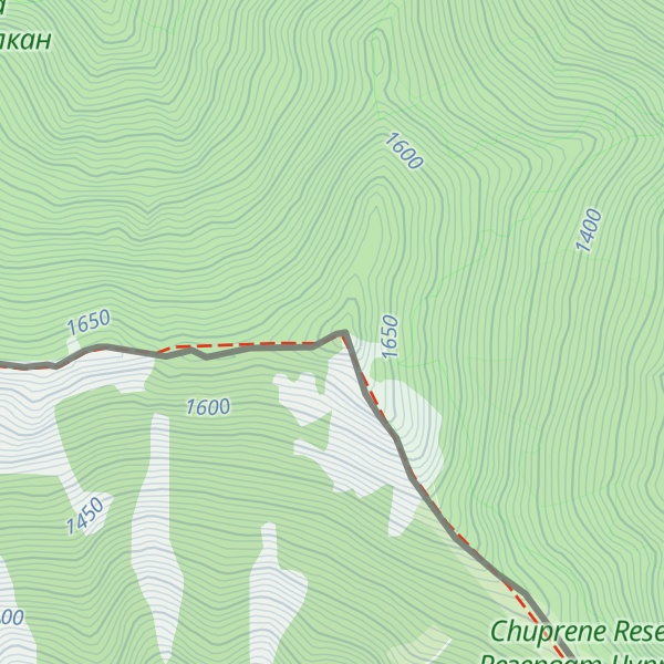 Map of Haйduški kamъk