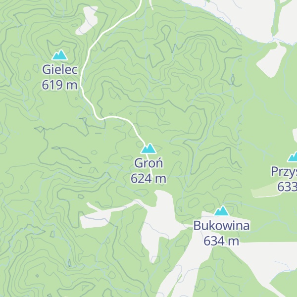 Map of Groń