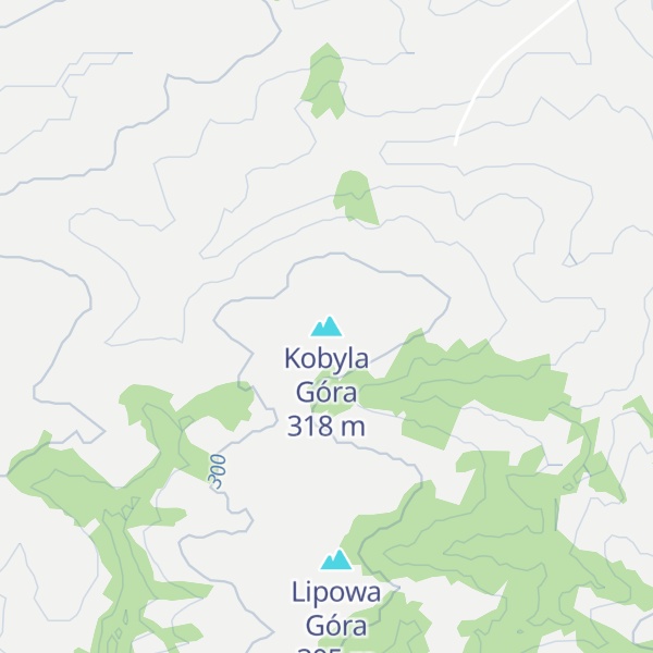 Map of Kobyla Góra