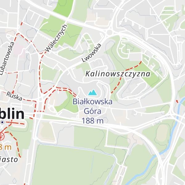 Map of Białkowska Góra
