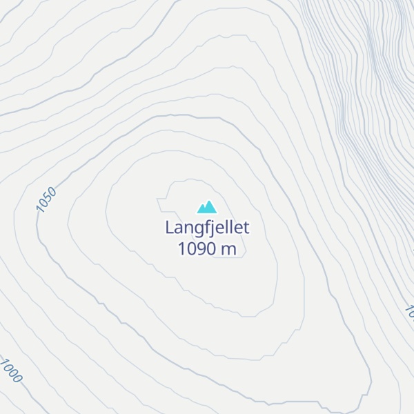 Map of Langfjellet