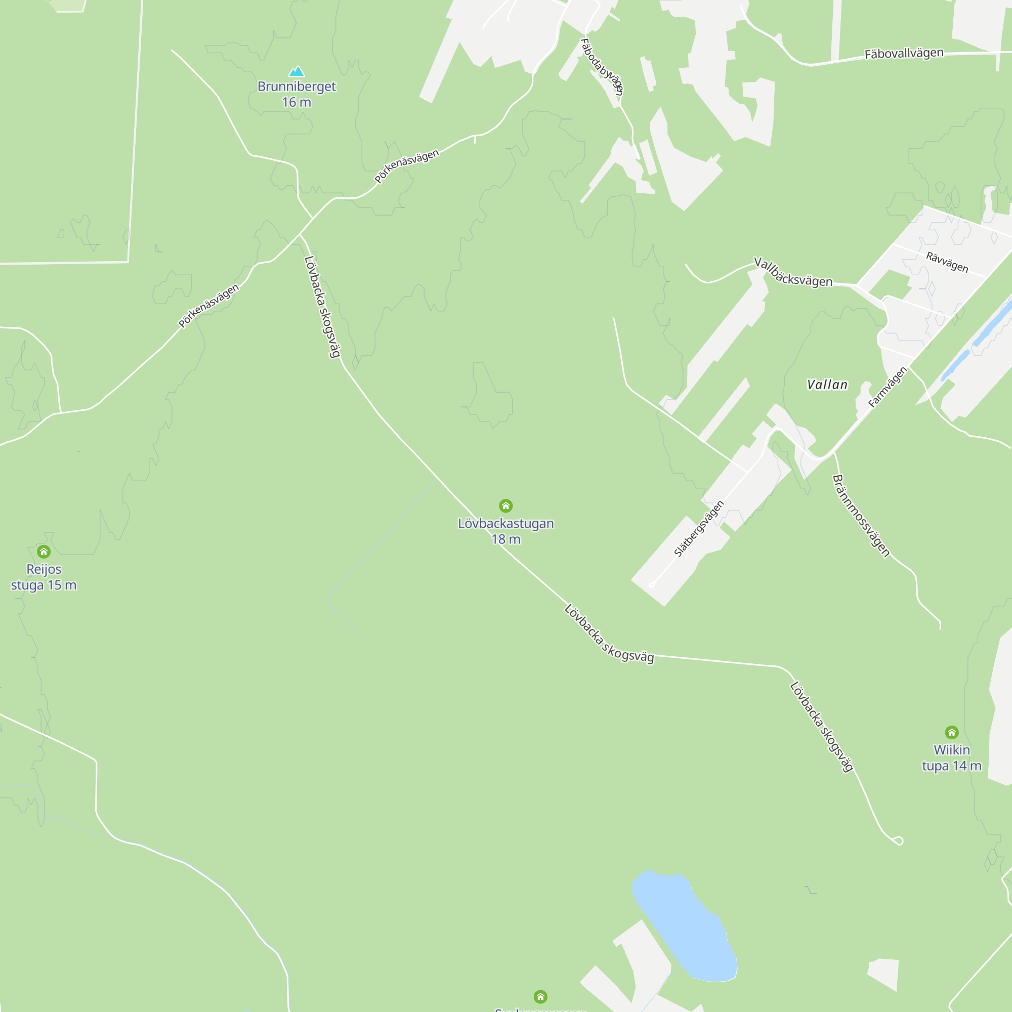 Lövbackastugan map
