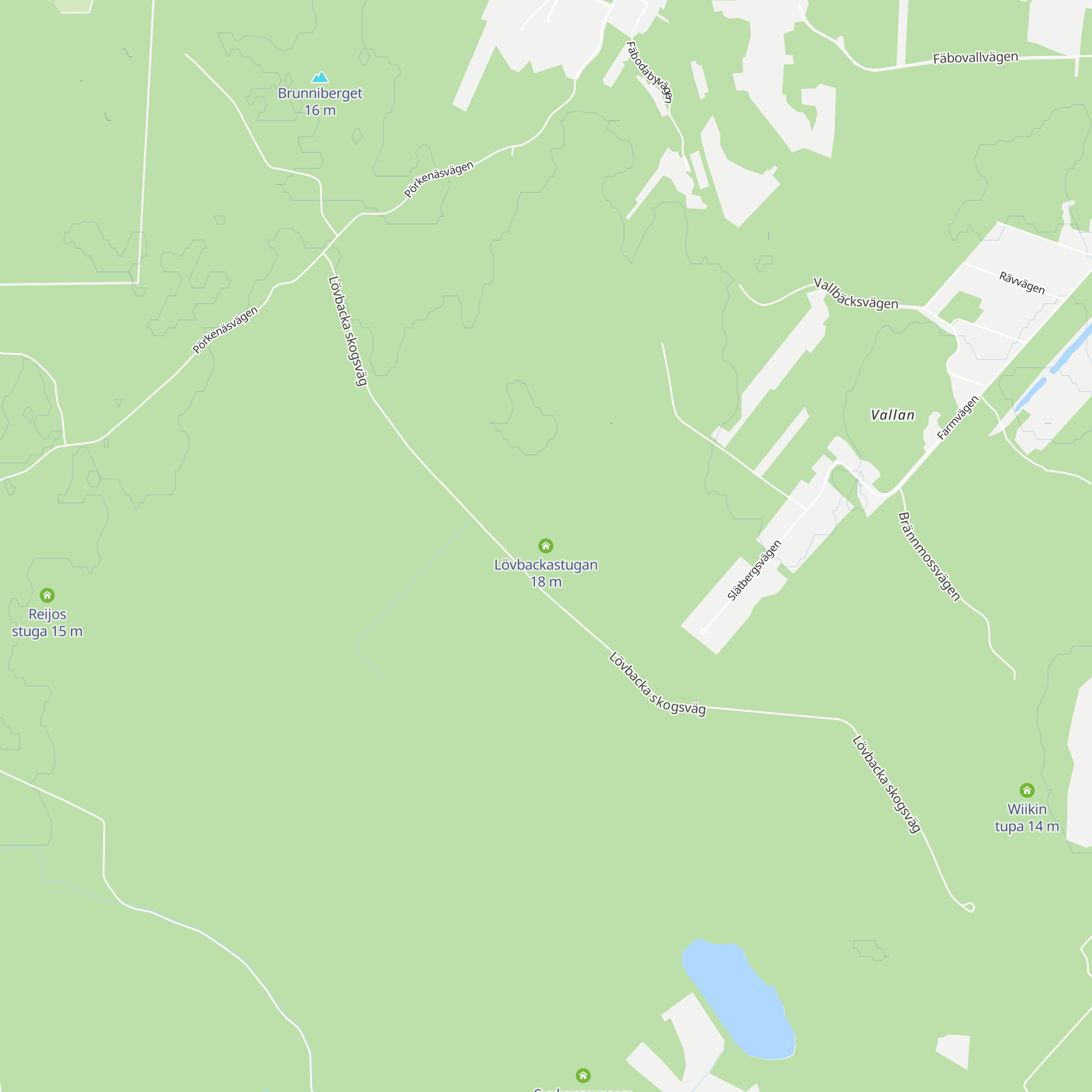 Lövbackastugan map