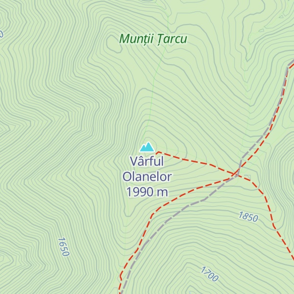 Map of Vârful Olanelor