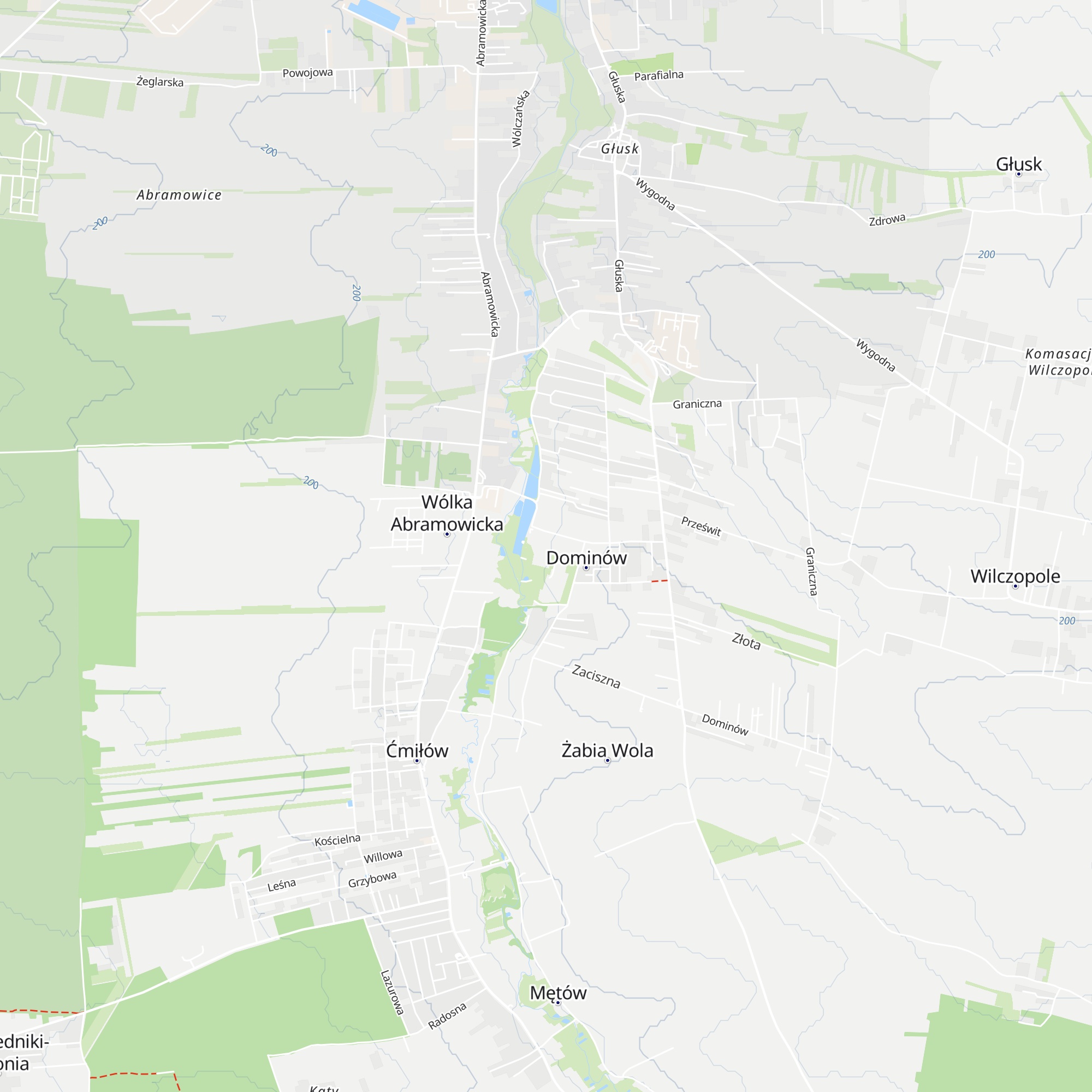 Schronisko dla Nieletnich w Dominowie map