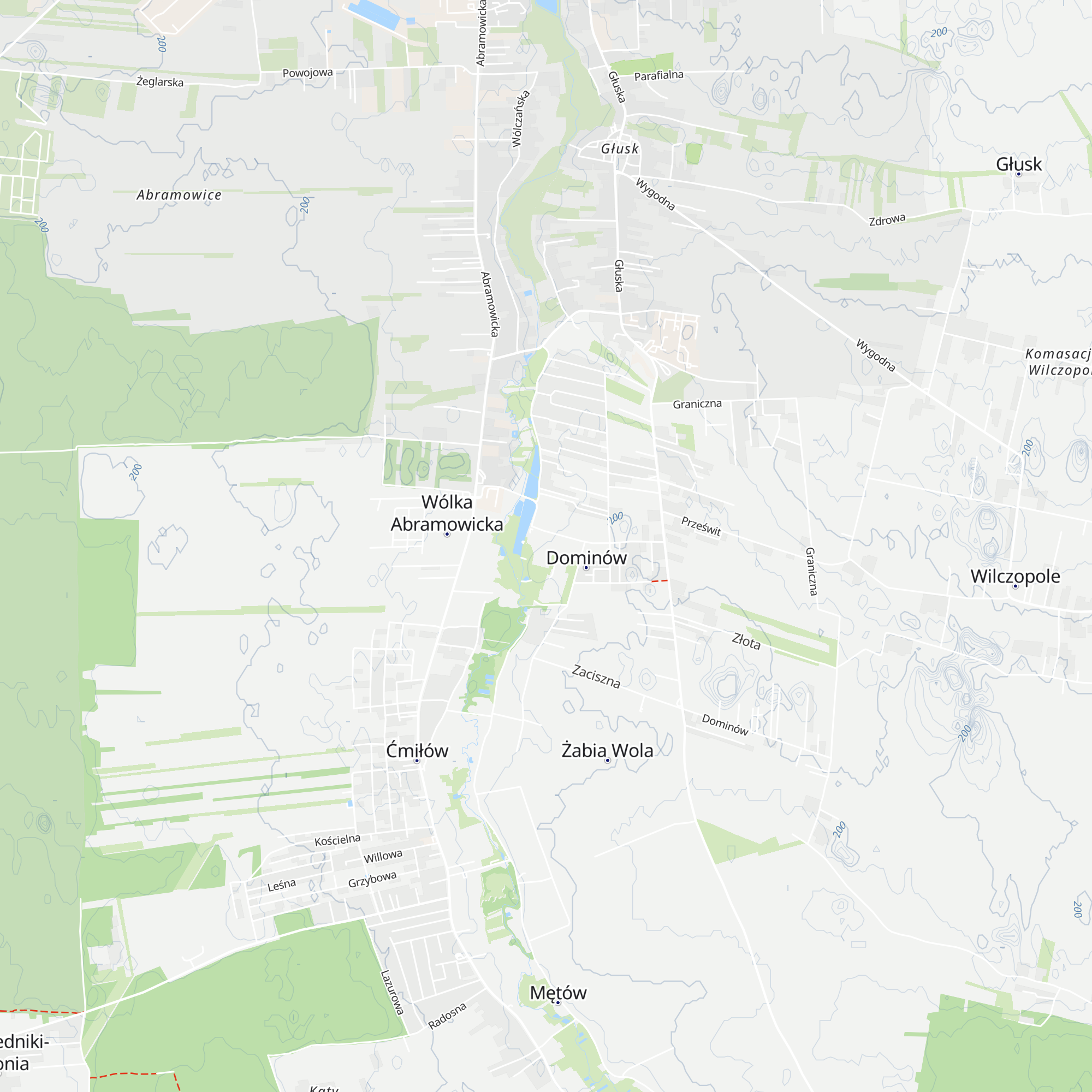 Schronisko dla Nieletnich w Dominowie map