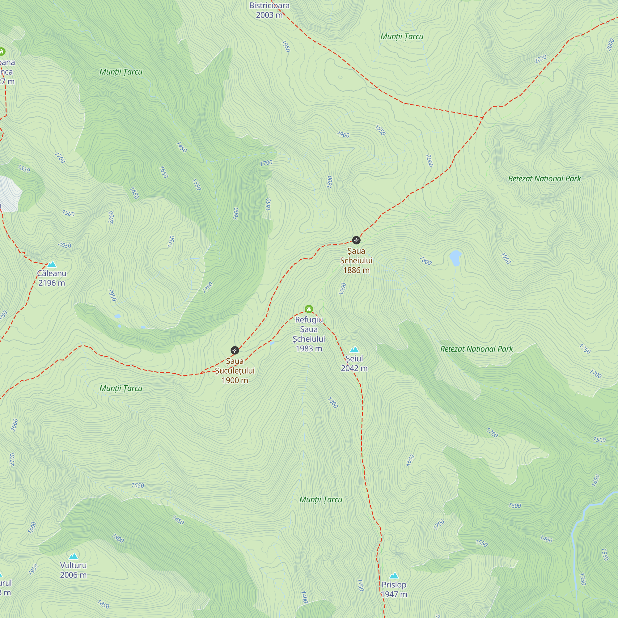 Refugiu Șaua Șcheiului map