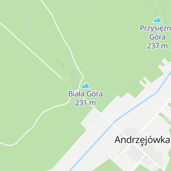 Map of Biała Góra