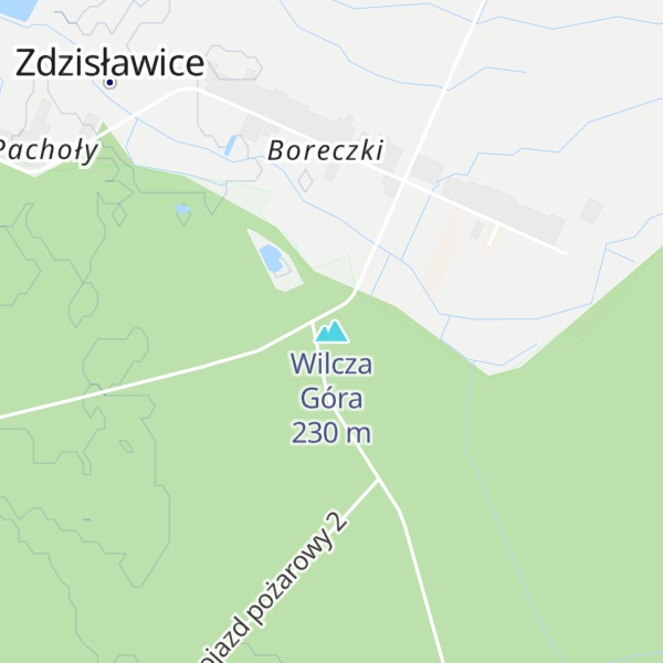 Map of Wilcza Góra