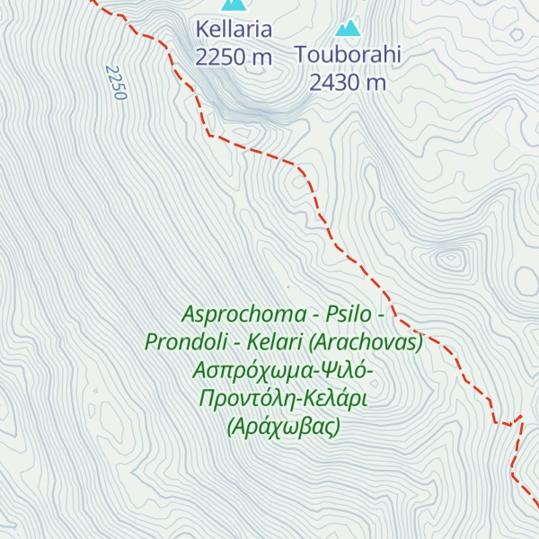 Map of Gerontovrahos