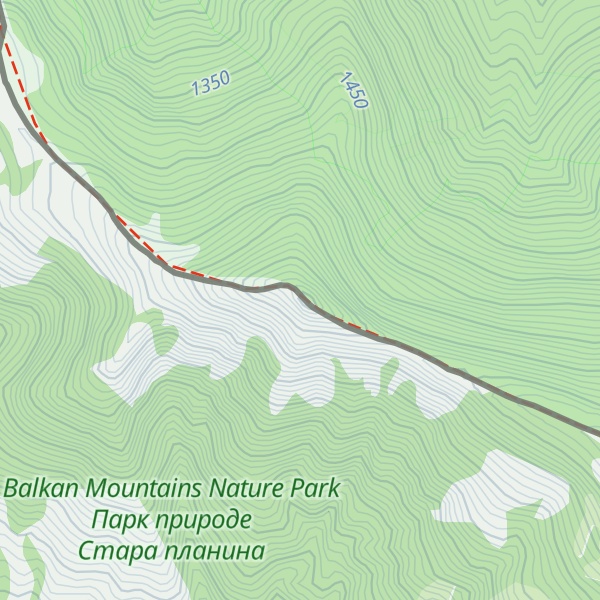 Map of Šilja čuka