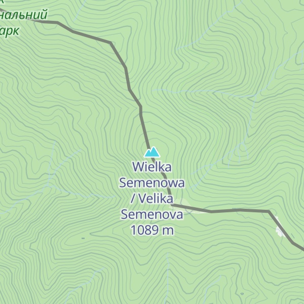 Map of Wielka Semenowa / Velika Semenova