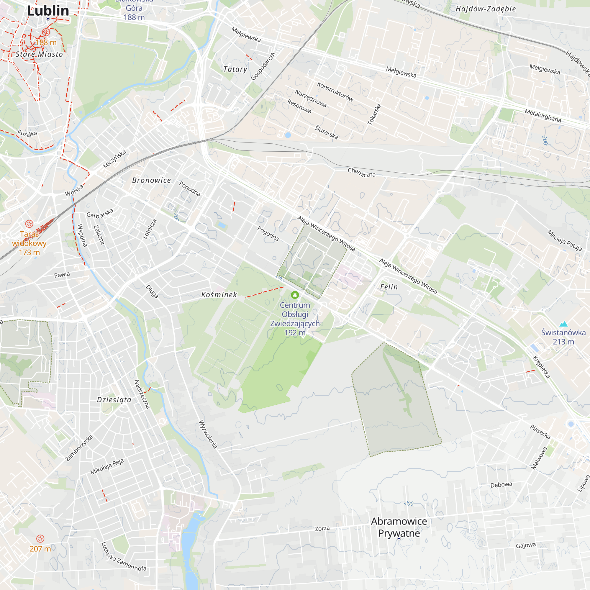 Centrum Obsługi Zwiedzających map