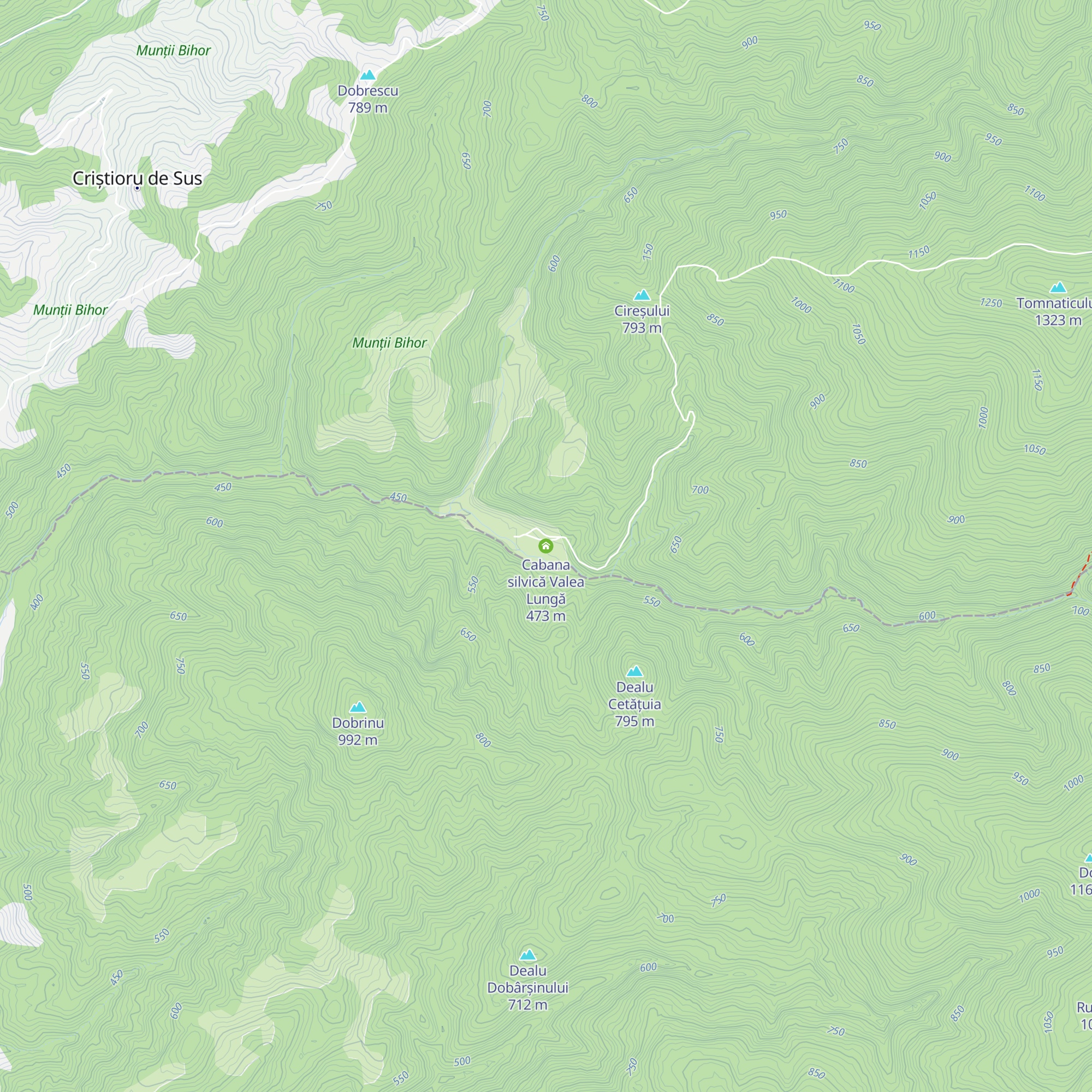 Cabana silvică Valea Lungă map